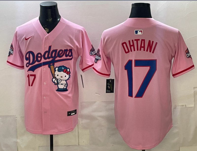 Men Los Angeles Dodgers #17 ohtani pink Game 2026 Nike MLB Jersey 05210